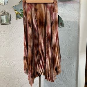 Allsaints Tie Dye pleated skirt 2